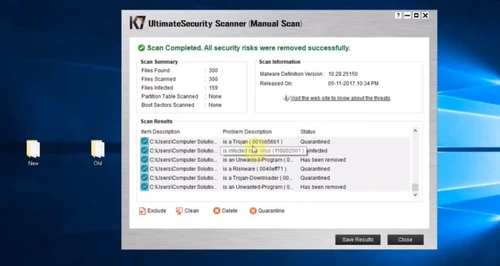 k7 ultimate security mannual scan